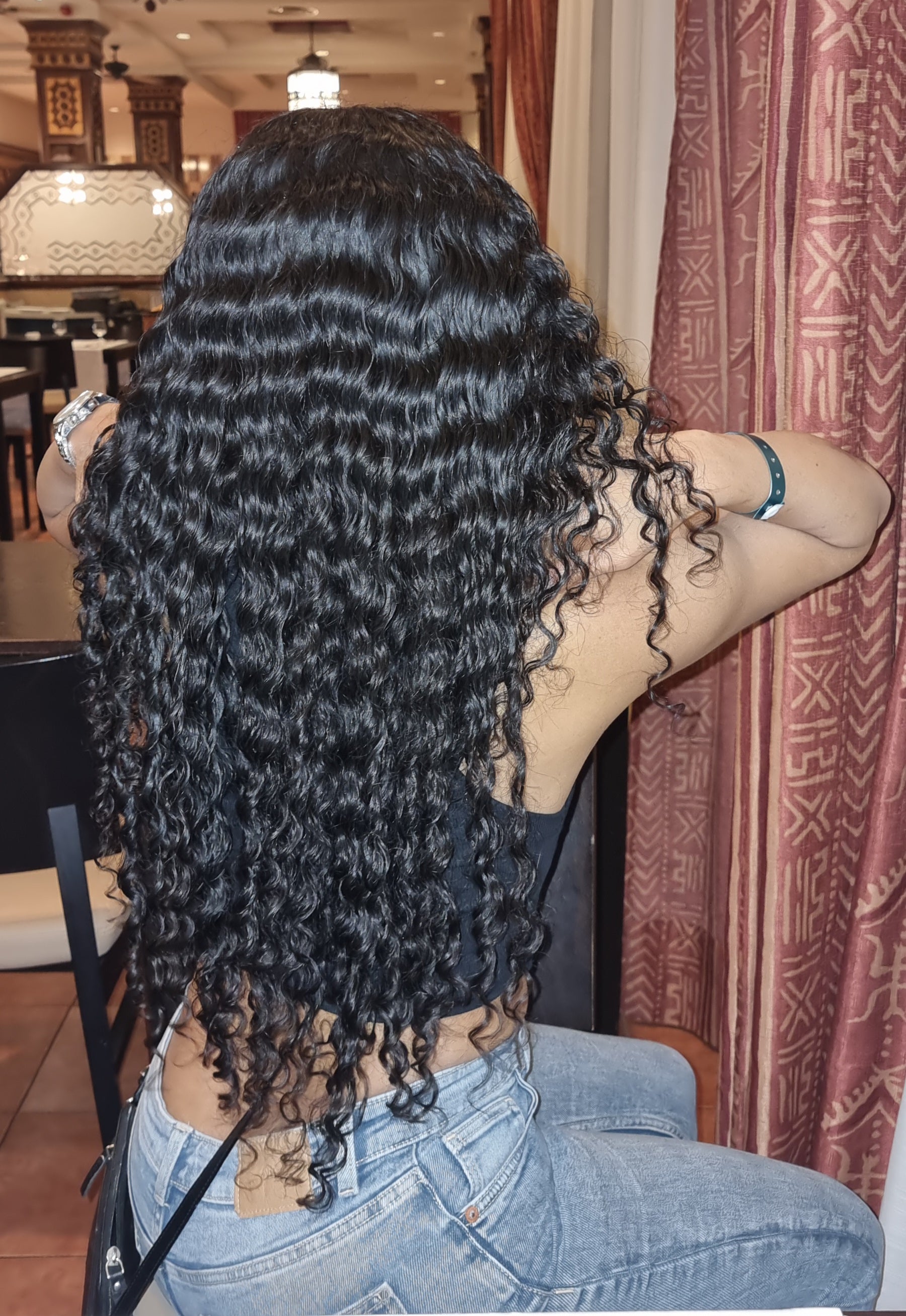 Caribbean Curly Invisible Clip-in Extensions 5pcs