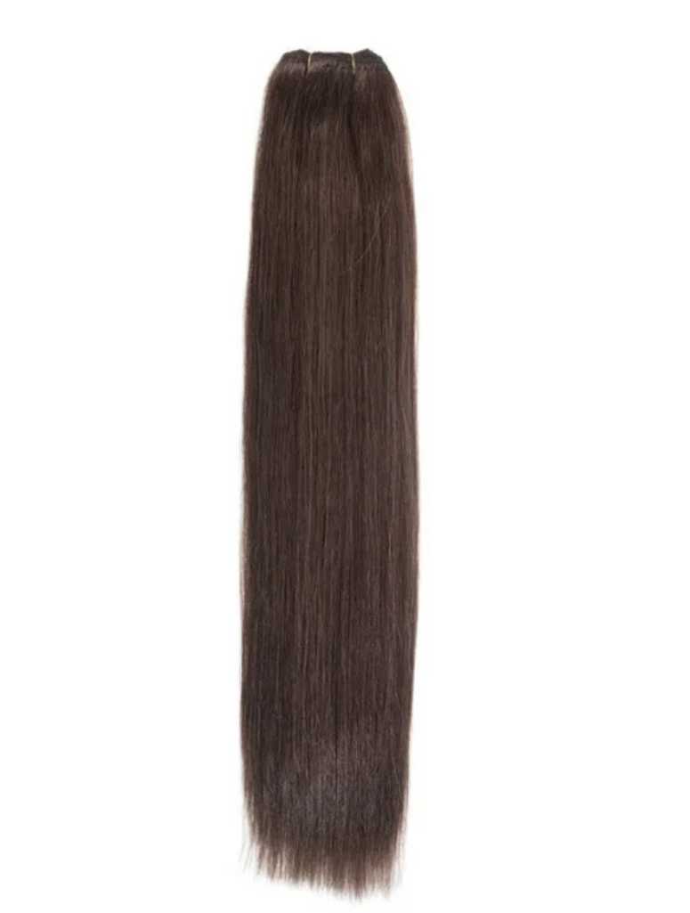 #2 Coffee Brown Straight Weave Extensions