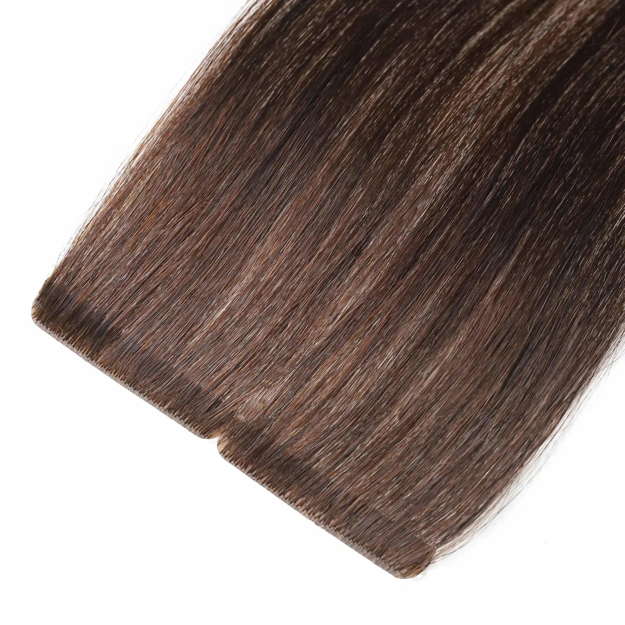 #4 Choco Brown Straight Invisible Tape-in Extensions