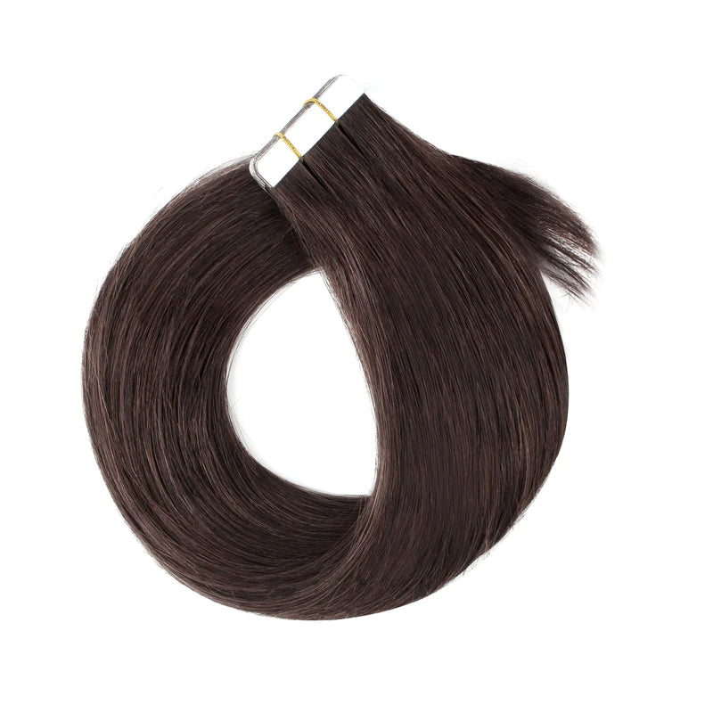 #2 Coffee Brown Straight Tape-in Extensions